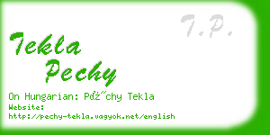 tekla pechy business card
